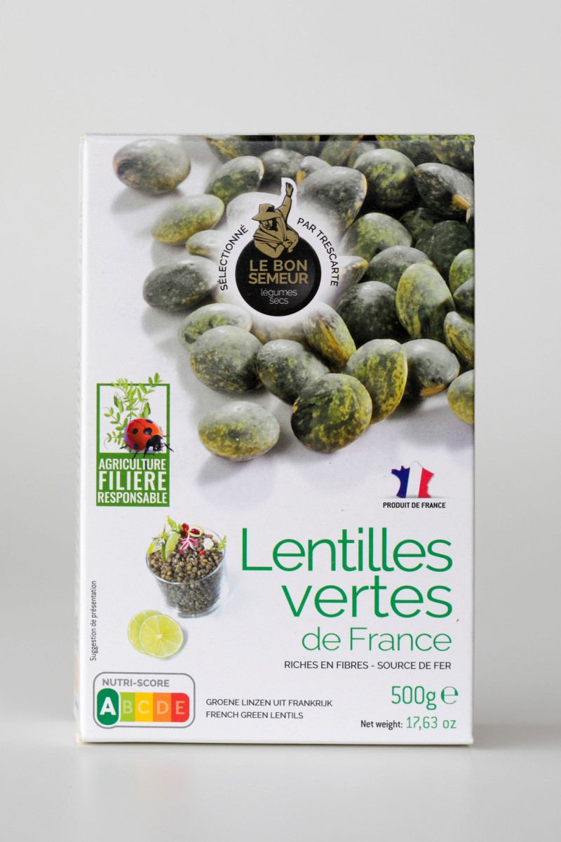 Lentilles vertes bio de France 500g
