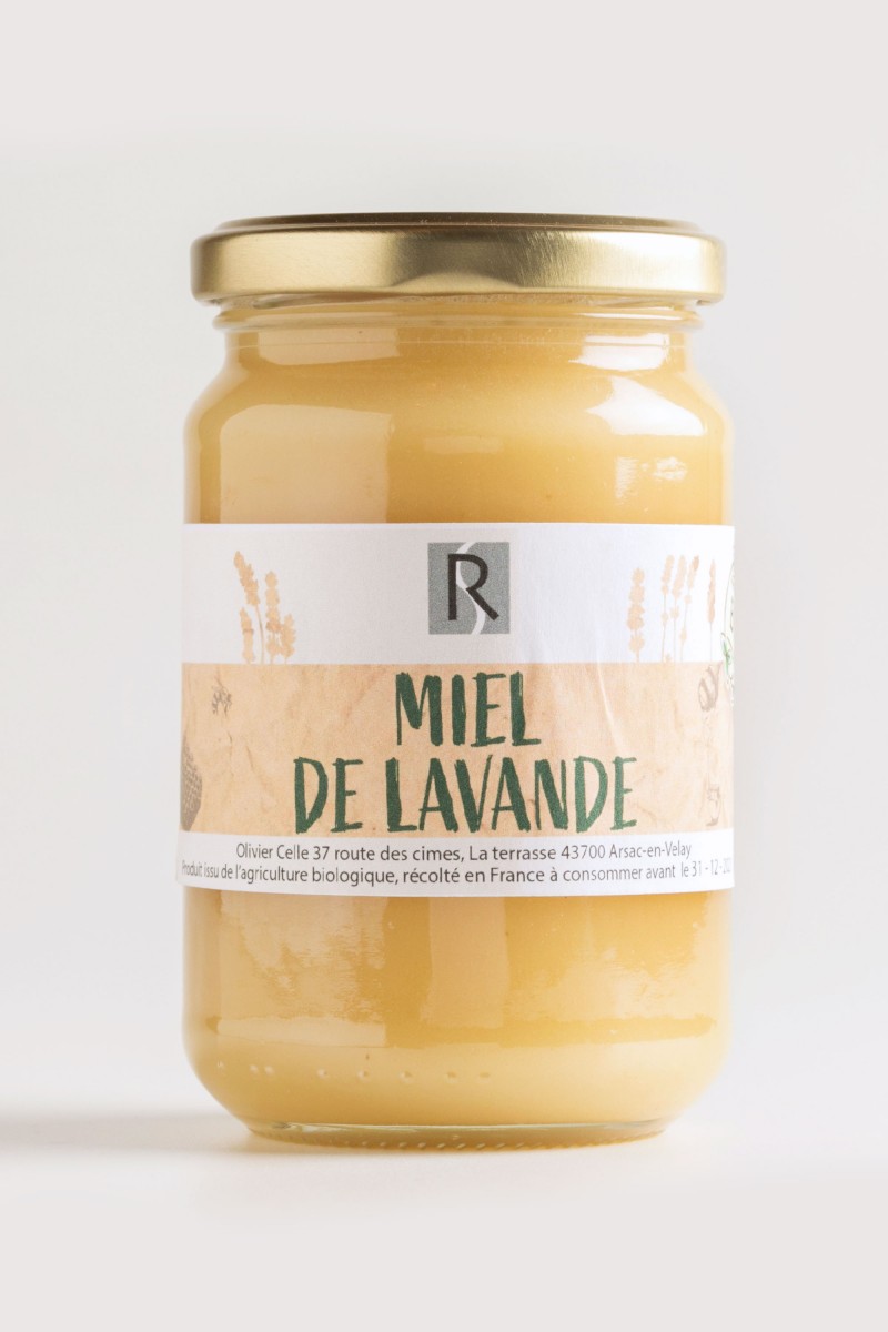 Miel de lavande de Provence pot en verre en vente