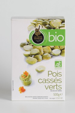 Pois cassés verts Bio 500g...